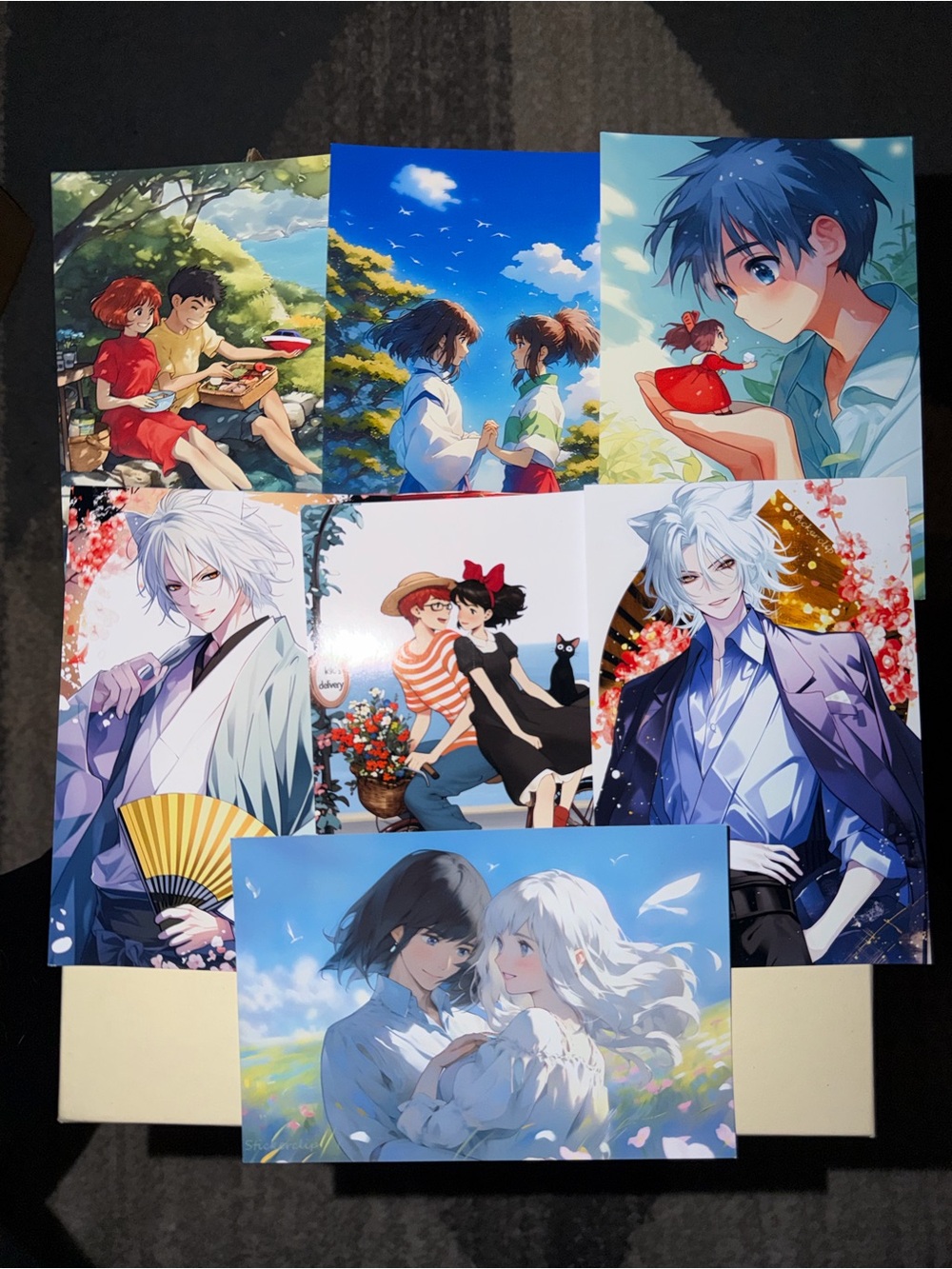 Anime Postcards (4x6) set of 7